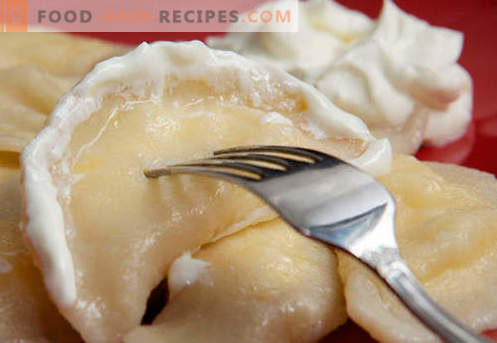 Dumplings med ost - de bästa recepten. Hur till rätt och välsmakande kockdumplings med ost hemma.