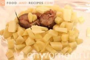 Hake bakad i ugnen med potatis