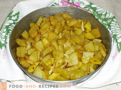 Potatis med lök i ugnen