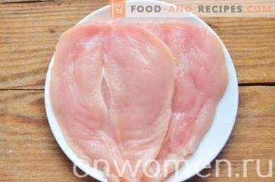 Пилешко филе печено со зеленчук во рерната