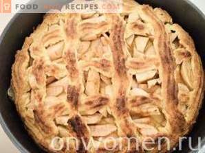 Pie med kortbröddeg äpplen