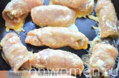 Kycklingfilépinnar med betad gurka