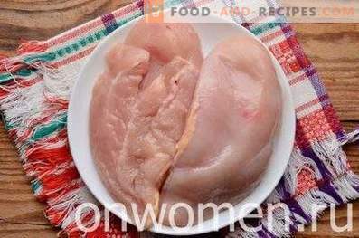 Kycklingbröst su-typ i en långsam spis
