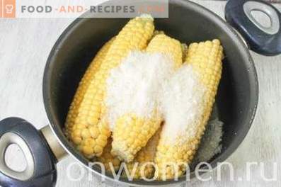Konserverad majs för vintern