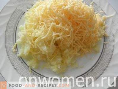 Profiteroles med potatis och ostpåfyllning