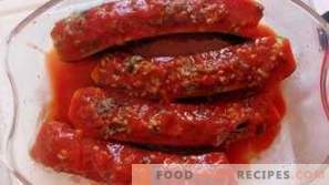 Fylld ketchup med tomatsås
