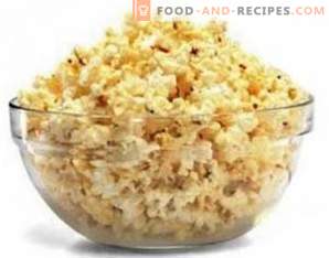 Popcornens fördelar och skador