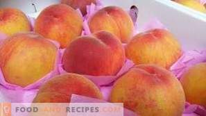 Hur man fryser persikor