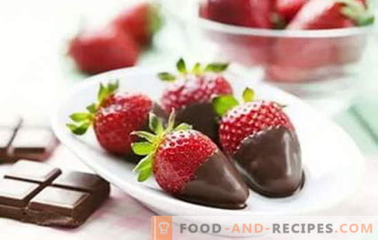 Jordgubbar i choklad hemma: recept för en magisk efterrätt. Hur man lagar jordgubbar i choklad hemma