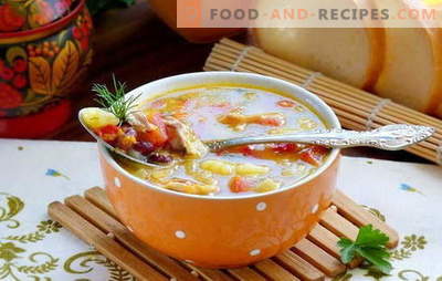 Lean Bean Soup är en enkel, välsmakande och mycket varierad maträtt. Hemligheter och metoder för matlagning magert bönsoppa